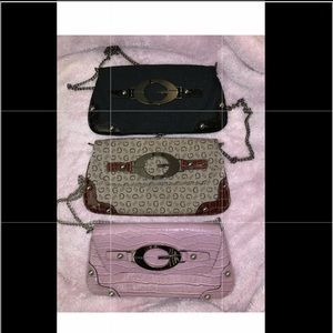 ***SOLD***THREE BEAUTIFUL GUESS BAGS